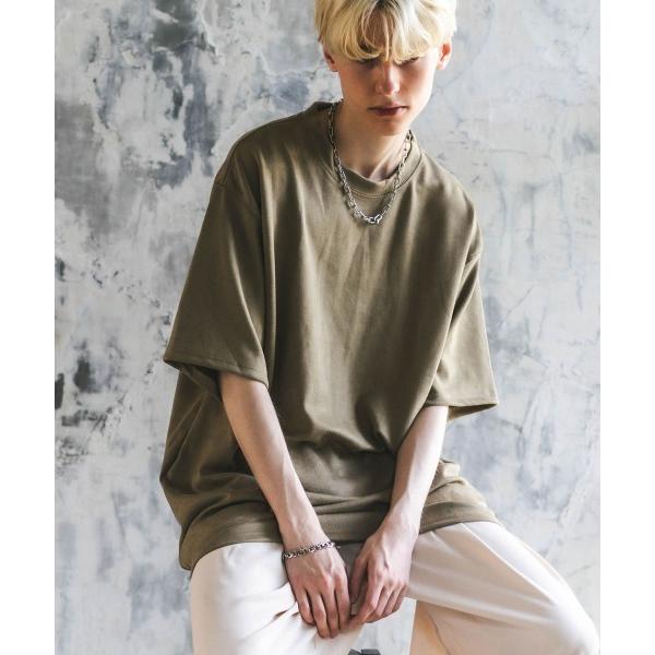 tシャツ ビッグシルエットポリスウェード半袖トップス / Tシャツ メンズ レディース