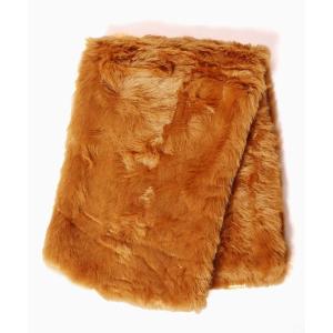 ストール マフラー TWEEDMILL/ツイードミル 28x174cm Faux Fur Scarf with Pockets/ Suede Back