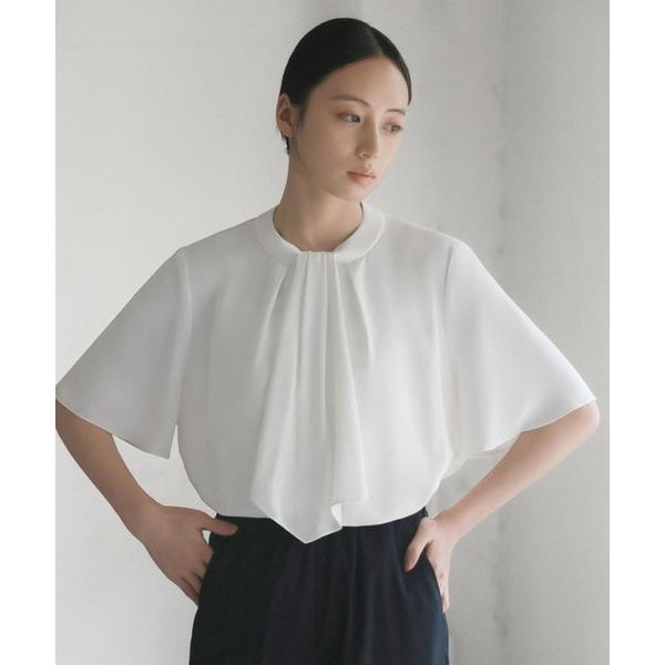 ブラウス シャツ 2WAYボウタイフレアスリーブブラウス オフィス ビジネス フォーマル セレモニー...