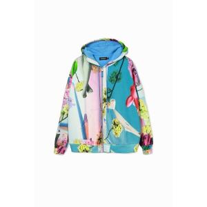 Desigual（デシグアル） トレーナー スウェット アートモチーフ ジップ