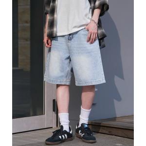 revertical ハーフパンツ パンツ デニム風イージーショートパンツ