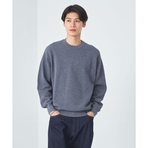 セーター ニット クリアコットン ミックス カノコ クルーネック ニット -ハンドウォッシャブル- メンズ