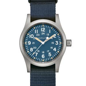 腕時計 メンズ HAMILTON 「ハミルトン」 腕時計 Khaki Field （カーキ フィールド） メカニカル 機械式 38MM ブルー×ブルー メンズ レディース