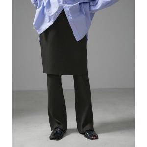 スカート リブレギンス+ミニスカートセット「洗え...の商品画像