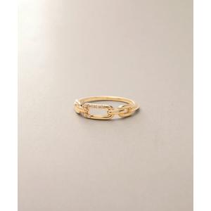 美品 COCOSHNIK ココシュニック K10 スクエア ダイヤモンドリング COCOSHNIK（ココシュニック） 指輪 リング K10ダイヤモンド クロス