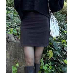スカート cable Knit mini skirt / ケーブルニットミニスカート サマーニット レディース｜zozo