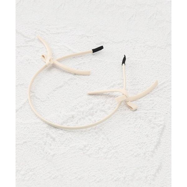 カチューシャ サイド リボン スリムカチューシャ