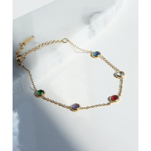 ブレスレット 金属アレルギー対応 マルチカラーブレスレット レディース