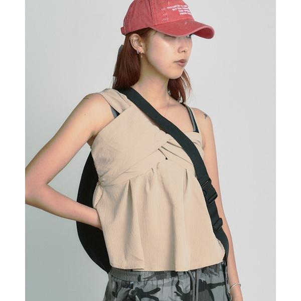 ブラウス シャツ Asymmetric design bustier / アシンメトリーデザインビス...