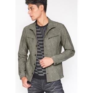 ブルゾン アウター TORNADO MART∴ハイテンションムラデニムスタンドブルゾン メンズ