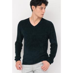 セーター ニット ZERO by TORNADO MART∴モールヤーンVネックニット メンズ