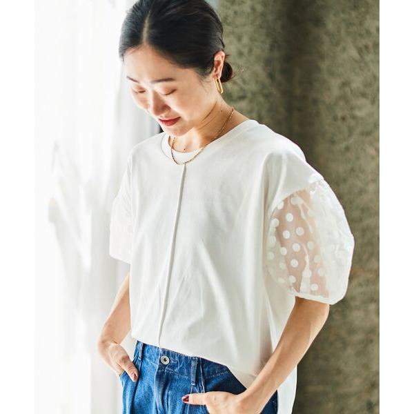 tシャツ TORRAZZO DONNAドット切替カットソー レディース