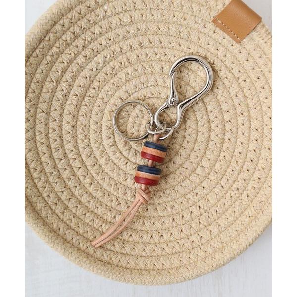 キーケース プラスレザー　キーホルダー　bead-like