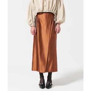 スカート コーティングラップスカート