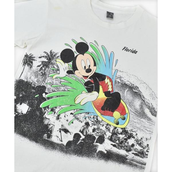 tシャツ 「ヴィンテージ古着」90's〜 Mickey Mouse / ミッキーマウス Florid...