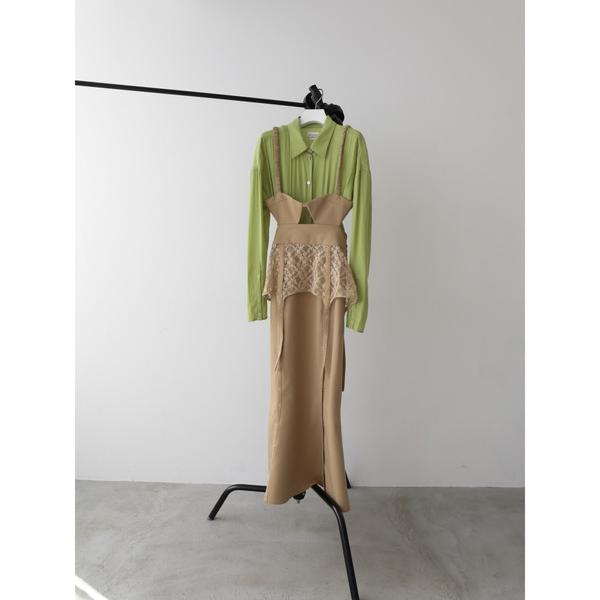 ワンピース 「Exclusive Line」bustier layered onpiece