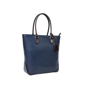 ▪️ジルサンダー　レザー×ナイロン　トートバッグ　ダークネイビー色 ▪️ジルサンダー レザー×ナイロン トートバッグ ダークネイビー色