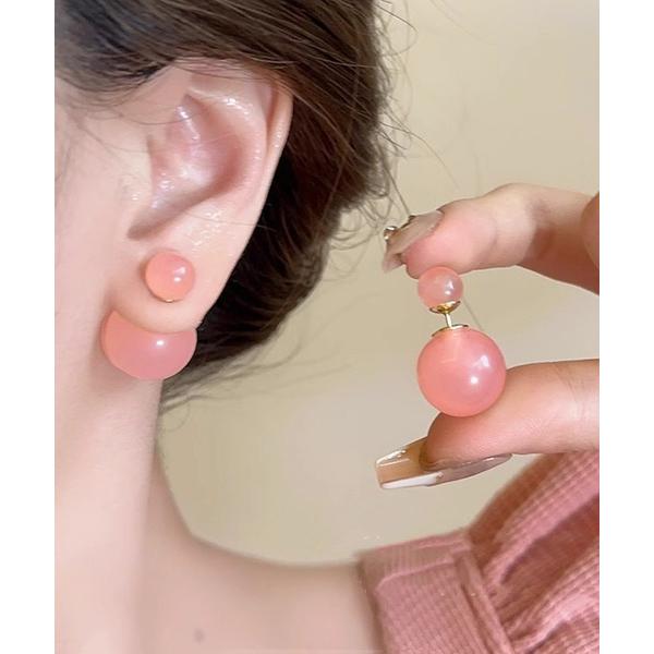 ピアス クリア キャンディボールピアス レディース