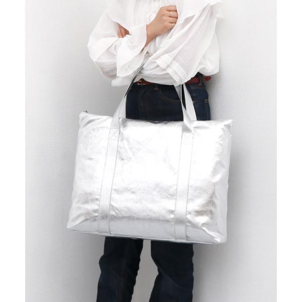 トートバッグ カシュカシュ cachecache / 綿コーティングビッグバッグ レディース