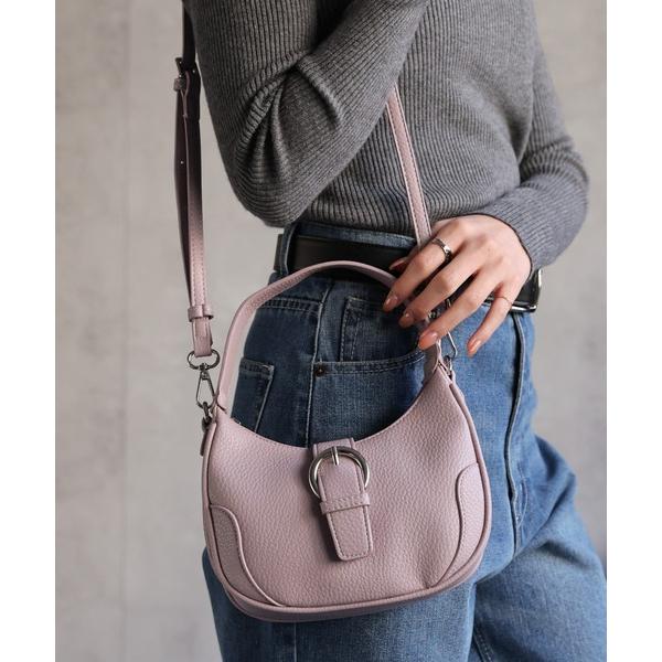 ショルダーバッグ バッグ 「2WAY」フラップベルト付きショルダーバッグ/ハンドバッグ レディース