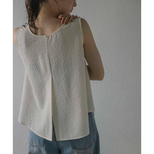 ブラウス シャツ 「MINERTE」nuance touch back slit blouse / ...