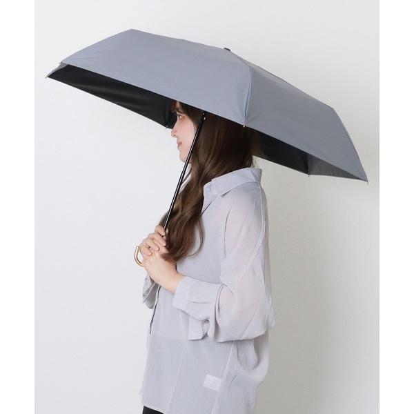 折りたたみ傘 ソリッドカラー メタリック ハンドル 晴雨兼用 折りたたみ傘 レディース