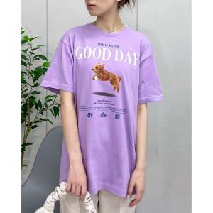 tシャツ 「spiritoso」GOOD DAY シートプリントTシャツ (CP) レディース メンズ