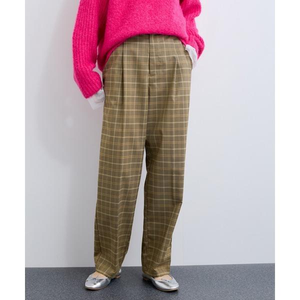 パンツ 「セットアップ対応」ZIPストレートパンツ レディース
