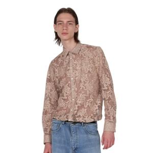 シャツ ラッセルレース レギュラーシャツ メンズ