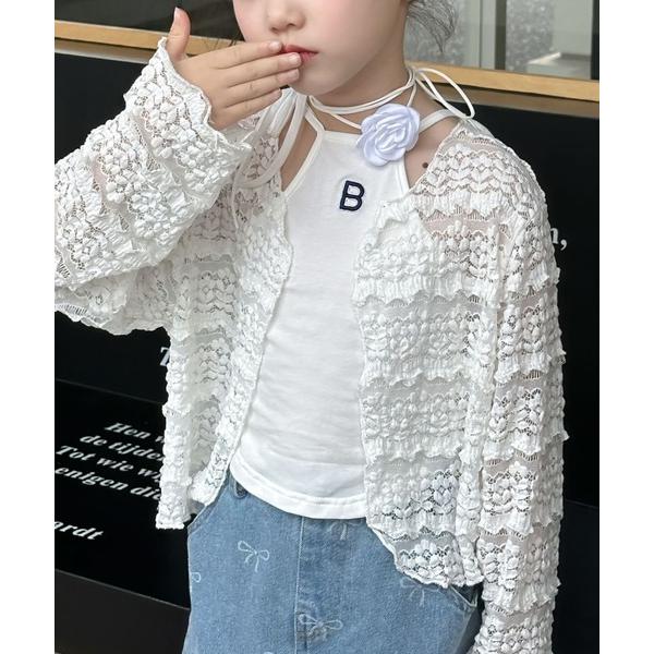 カーディガン  「aimoha-KIDS-」紫外線対策　シアーカーディガン キッズ 子供服 男の子 ...