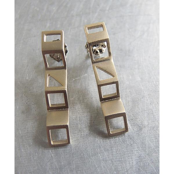 ピアス 「SCALA/スカラ」スクウェアピアス/made in JAPAN（日本製） レディース