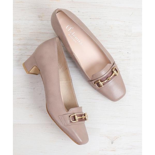 パンプス ビットデザインローファーパンプス