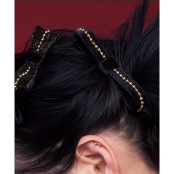 ヘアクリップ 「IRIS 47」velvet barrette/ベルベッド バレッタ