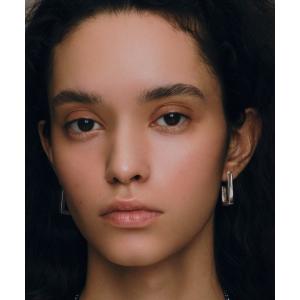ピアス 「quip queint」rectangle hoop pierce / レクタングル フープ ピアス レディース
