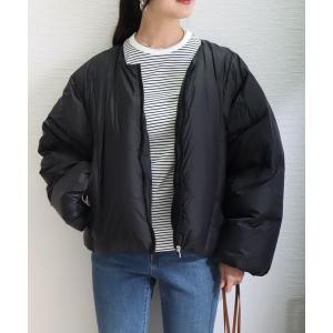 ダウンコート ダウンジャケット ナイロンショート丈ダウン・フェザージャケット レディース