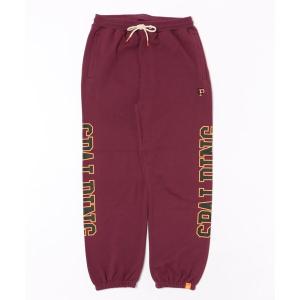 ワイドパンツ スウェットパンツ ジャージ 「SPALDING/スポルディング」SIDE PRINT SWEAT PANTS / サイドプリント ロゴ スウェットパンツ メンズ レディース