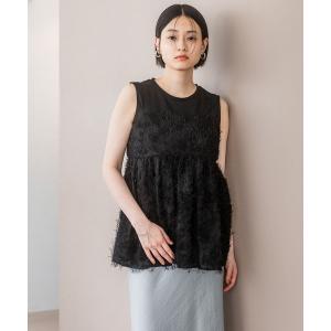 キャミソール フリンジチュールシシュウキャミソール