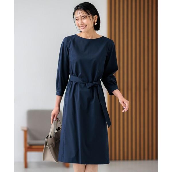 ワンピース 「洗える」TRハウンドトゥース ワンピース