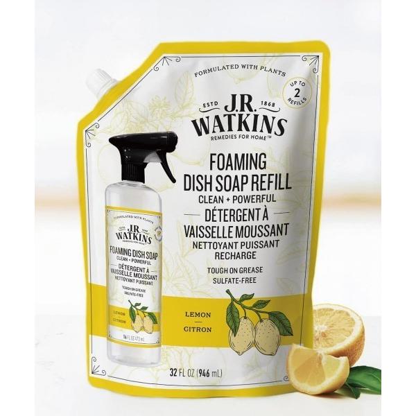 キッチン J.R.Watkins WT フォーミングディッシュソープ レモン　 リフィル946ml