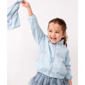 mezzo piano メゾピアノ 裾フリルショートダウン入りブルゾン