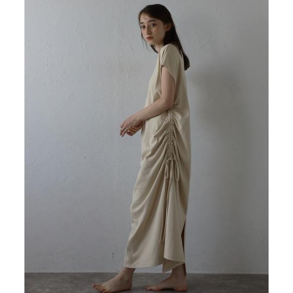 ワンピース 「MINERTE」side gather one piece / サイドギャザーバックス...