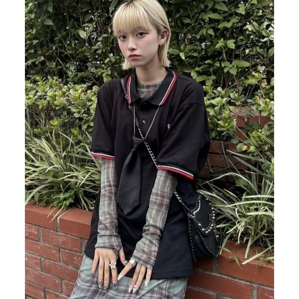 ポロシャツ ツインティップライン ワンポイント オリジナルロゴ 刺繍 鹿の子 ポロシャツ メンズ レ...