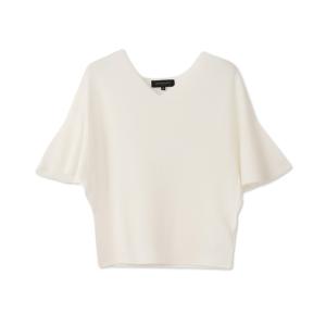 ニット セーター ホールガーメントガーターフリルプルオーバー「手洗い可能」 レディース