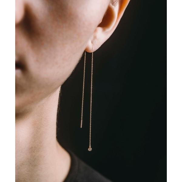 ピアス 「les bonbon」 diamond long chain pierce(single)...