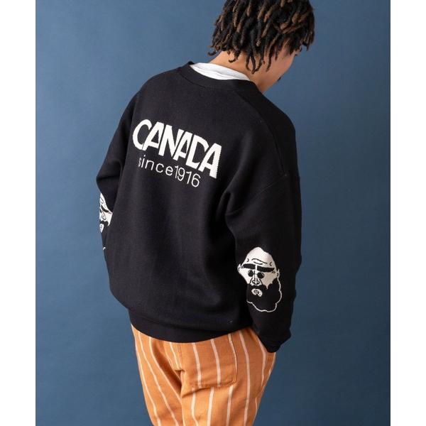 カーディガン ジャガードニットひじおじさんカーデ メンズ レディース