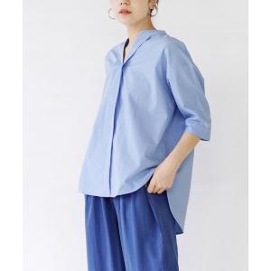 ブラウス シャツ 汗しみない ハーフスリーブ スキッパーシャツ レディース