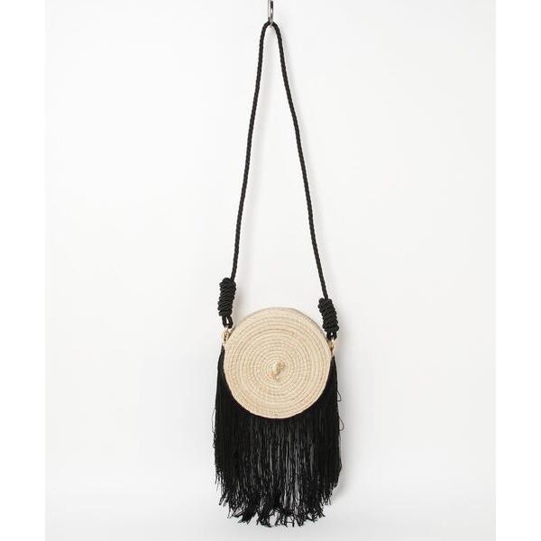 ショルダーバッグ バッグ 「Luna Opera/ルナオペラ」手編みイラカ・ラウンドフリンジバッグ ...