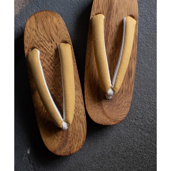 茶木下駄 - 麻無地- レディース