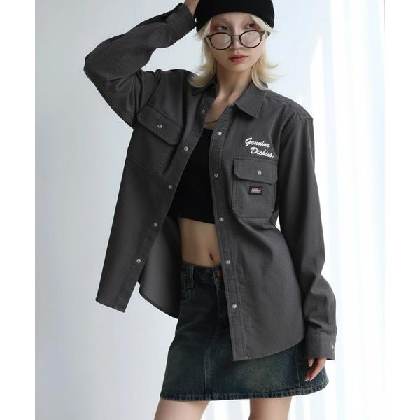 シャツ 「GENUINE DICKIES/ジェニュインディッキーズ」ワンポイント コーデュロイ ロン...