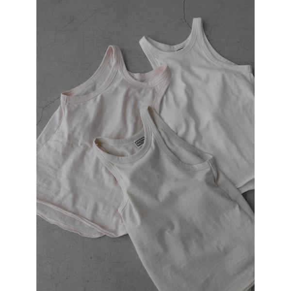 タンクトップ ノースリーブ cup-in recycled fabric american slee...